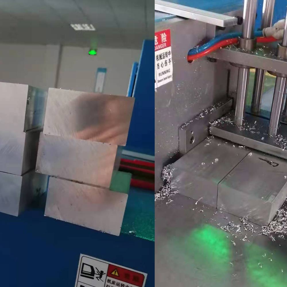 【無錫】用上半自動切鋁機SDY-B400L對比帶鋸床提高效率，提高產品光潔面