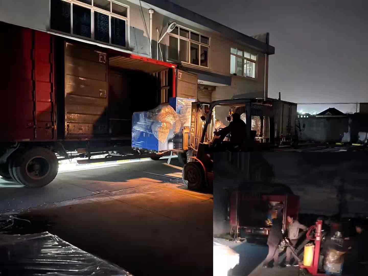 5臺全自動型材切割機各尋其主，又是一個加班發(fā)貨的晚上